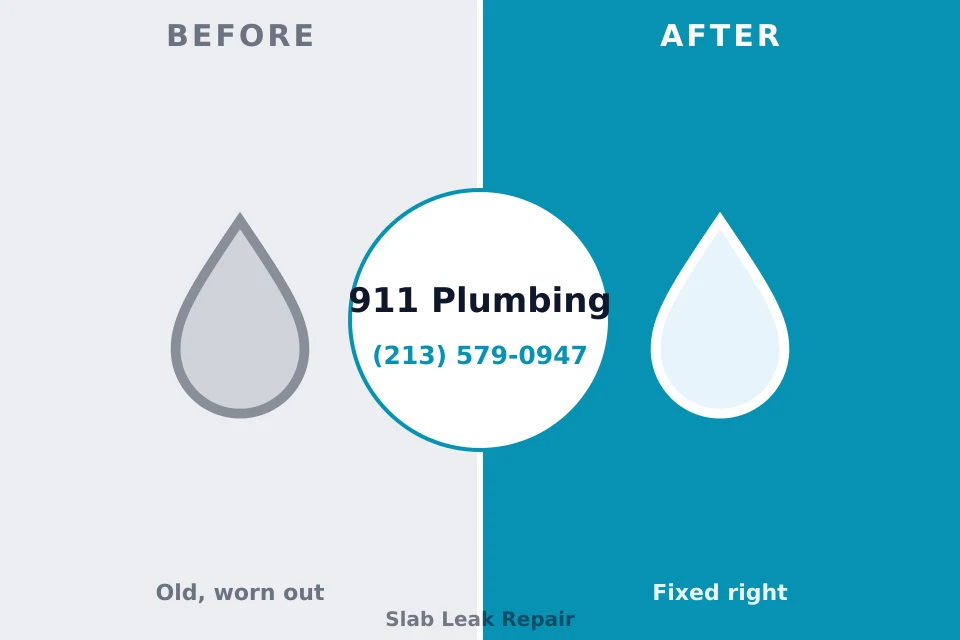 Before and after: plumbing repair Rock Hill, SC